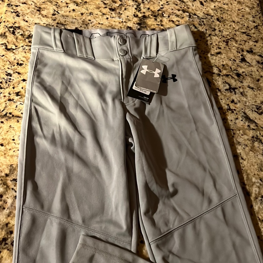 Under armor, baseball pants, straight leg youth, large